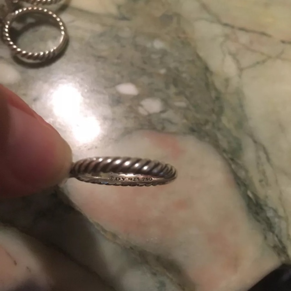 Sold David Yurman set of 3 stacking rings - Picture 8 of 8